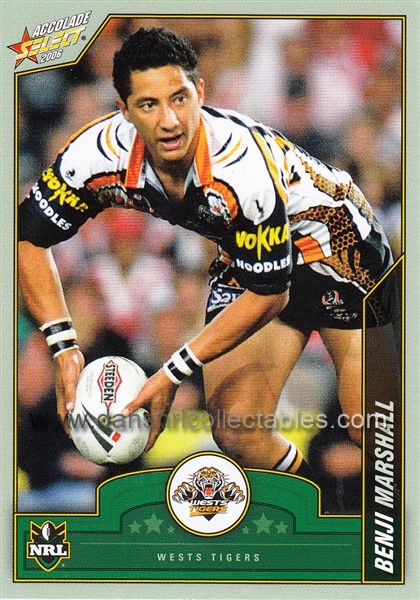 2006 Accolade Rugby League Card, no.146, Ben Galea, Wests Tigers