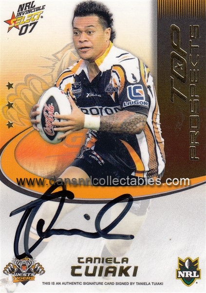 ✺Signed✺ 2006 WESTS TIGERS NRL Card PAUL WHATUIRA