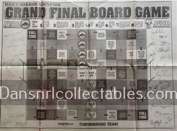 Rugby League Poster Daily Mirror Grand Final Board Game 41062